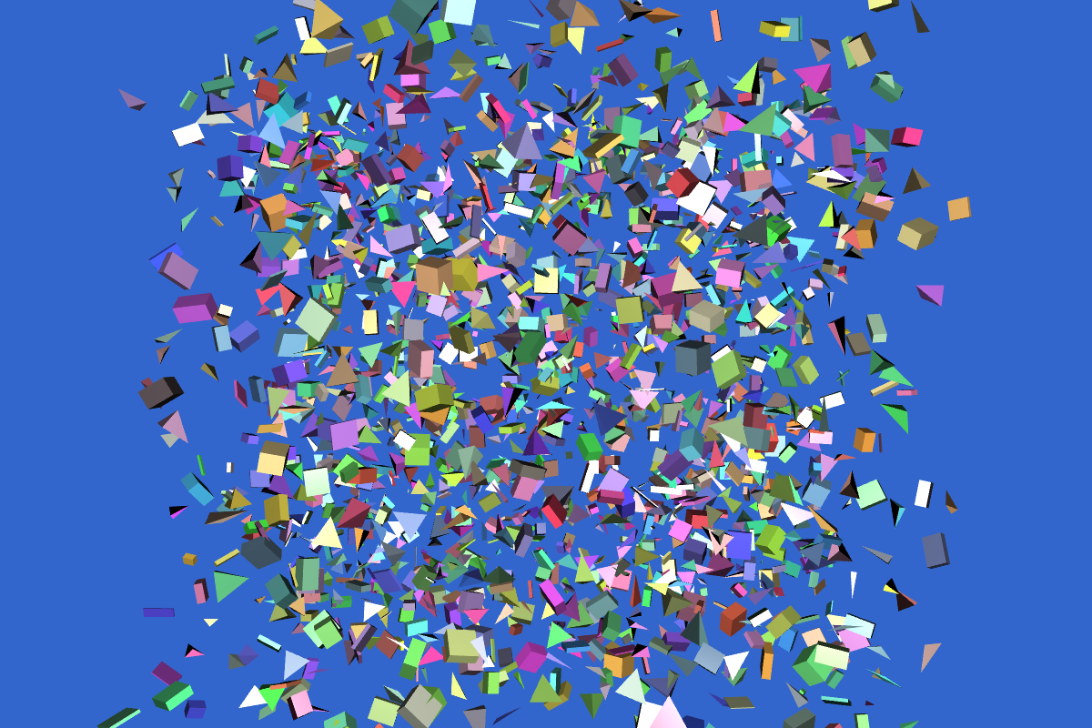 Expanding Solid Particle Systems